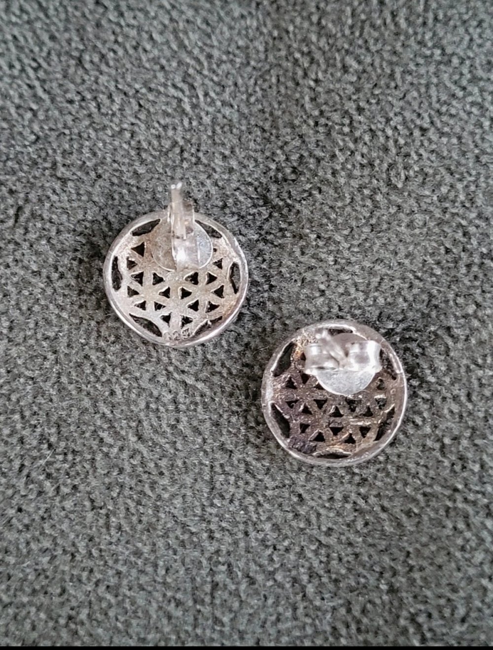 Blume des Lebens 925er Silber Ohrstecker Ohrringe Boho Hippie Gipsy Gypsy Mandala Yoga Yogi Silberschmuck Goa Spirit