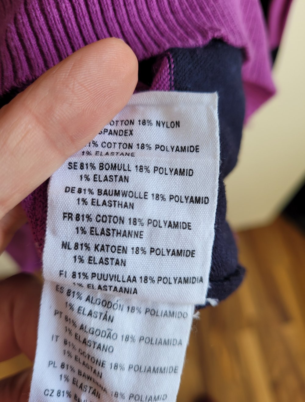 H&M Strickpullover Basic Streifen gestreift Vintage Strickpulli V-Ausschnitt magenta Blockstreifen