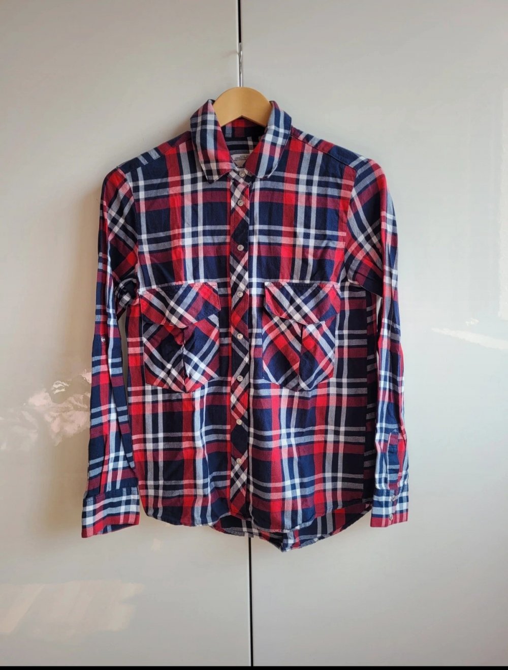 Zara Karohemd aus 100% Baumwolle Karo kariert Hemd Bluse Karobluse Holzfällerhemd unisexstyle
