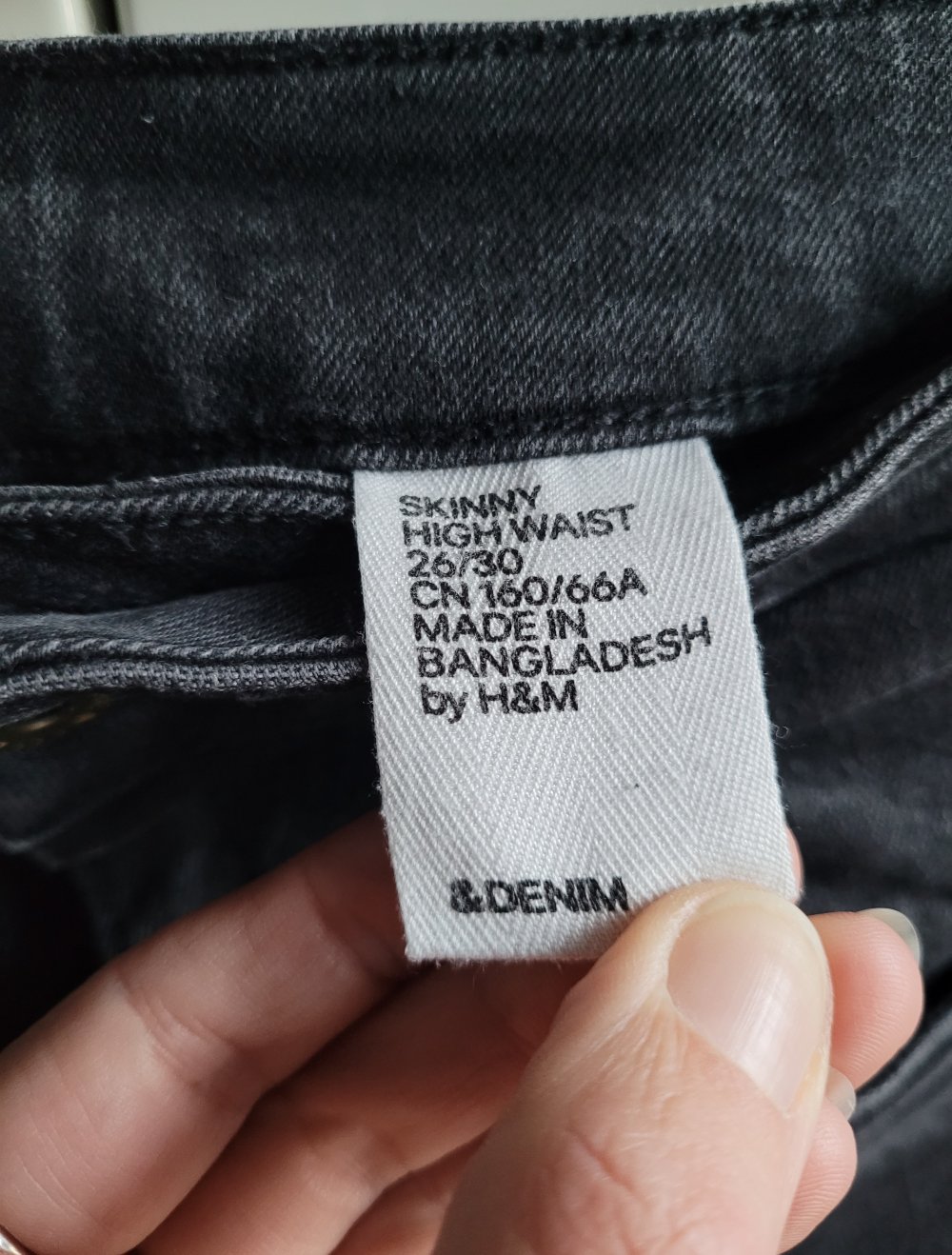 H&M &denim High Waist Skinny 26/30 Ankle Röhrenjeans Röhre Slim Stretch Strechjeans
