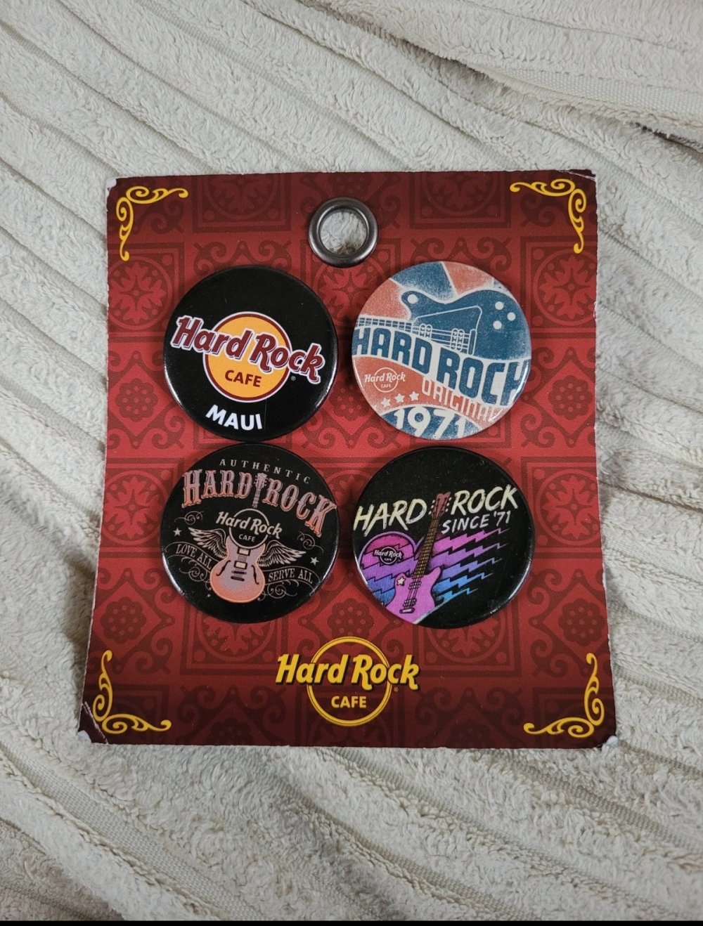 Pins Hard Rock Cafe Hawaii Maui Anstecknadel Brosche Vintage Retro Hardrock Anstecker Aloha