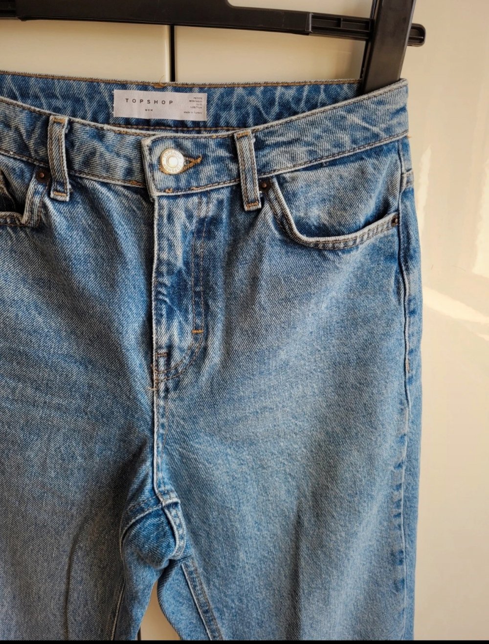 Topshop cropped Momjeans High Waist destroyed Ankle hirise Vintage Fit tapered taper crop highwaisted Petite