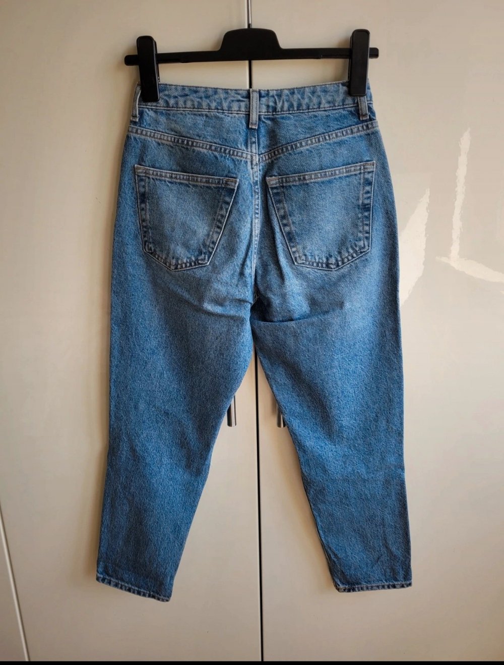 Topshop cropped Momjeans High Waist destroyed Ankle hirise Vintage Fit tapered taper crop highwaisted Petite