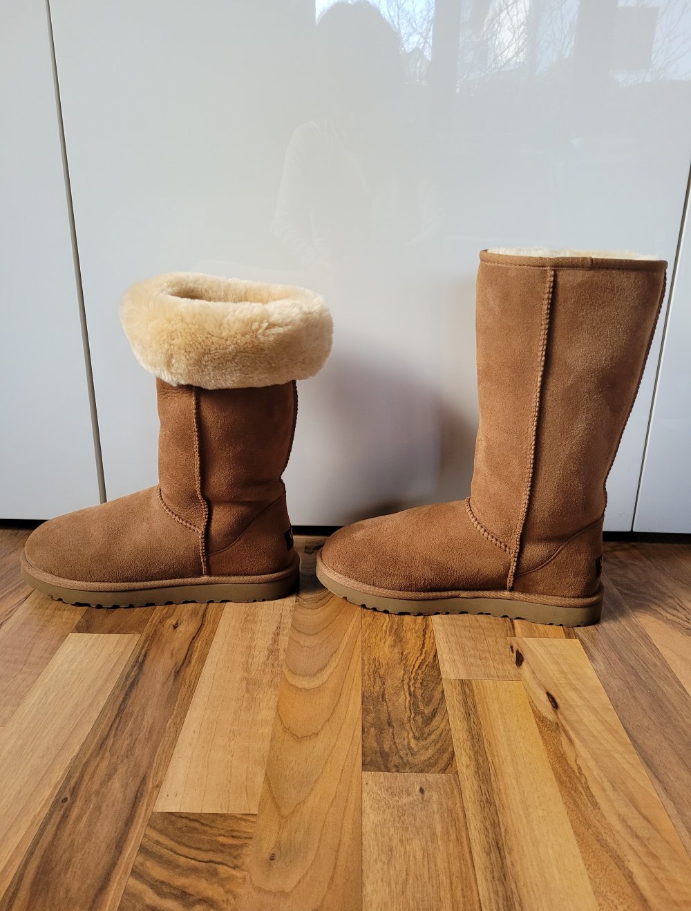 UGG Boots Classic Tall Chestnut Lammfellboots Lammfell sheepskin Winterstiefel Wildleder Leder Winterboots cognac braun cognacbraun Fell Wildlederboots Stiefel Wildlederstiefel Lederstiefel Lammfellstiefel