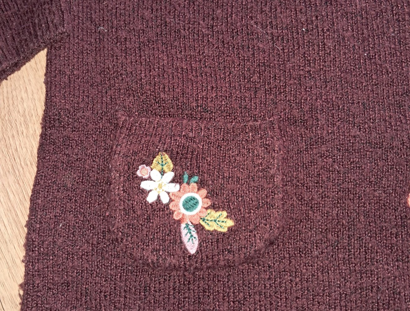 Weiches Strickkleid mit Maus, Größe 110 von TU