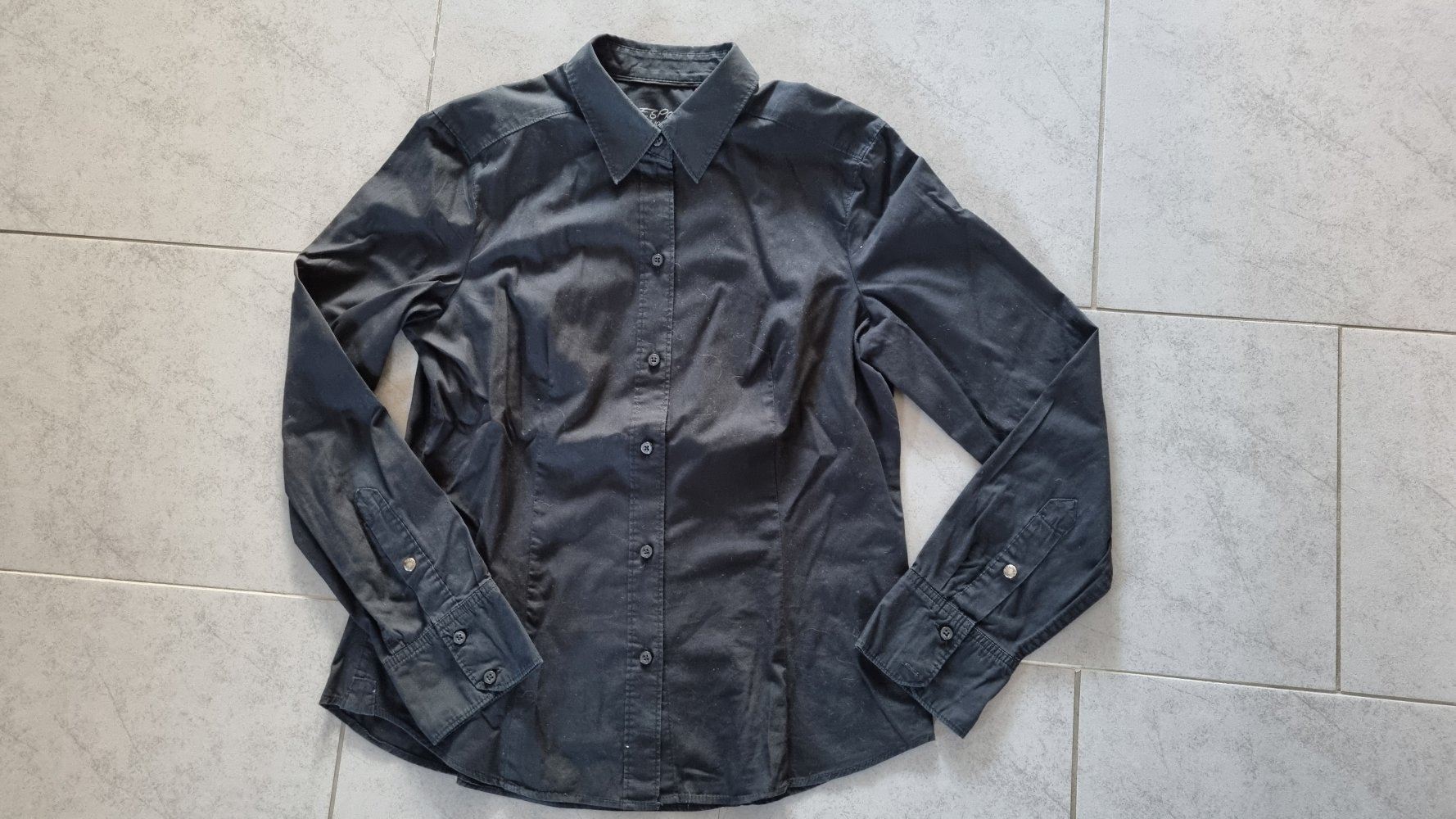 Esprit Damenbluse, Gr.L, schwarz