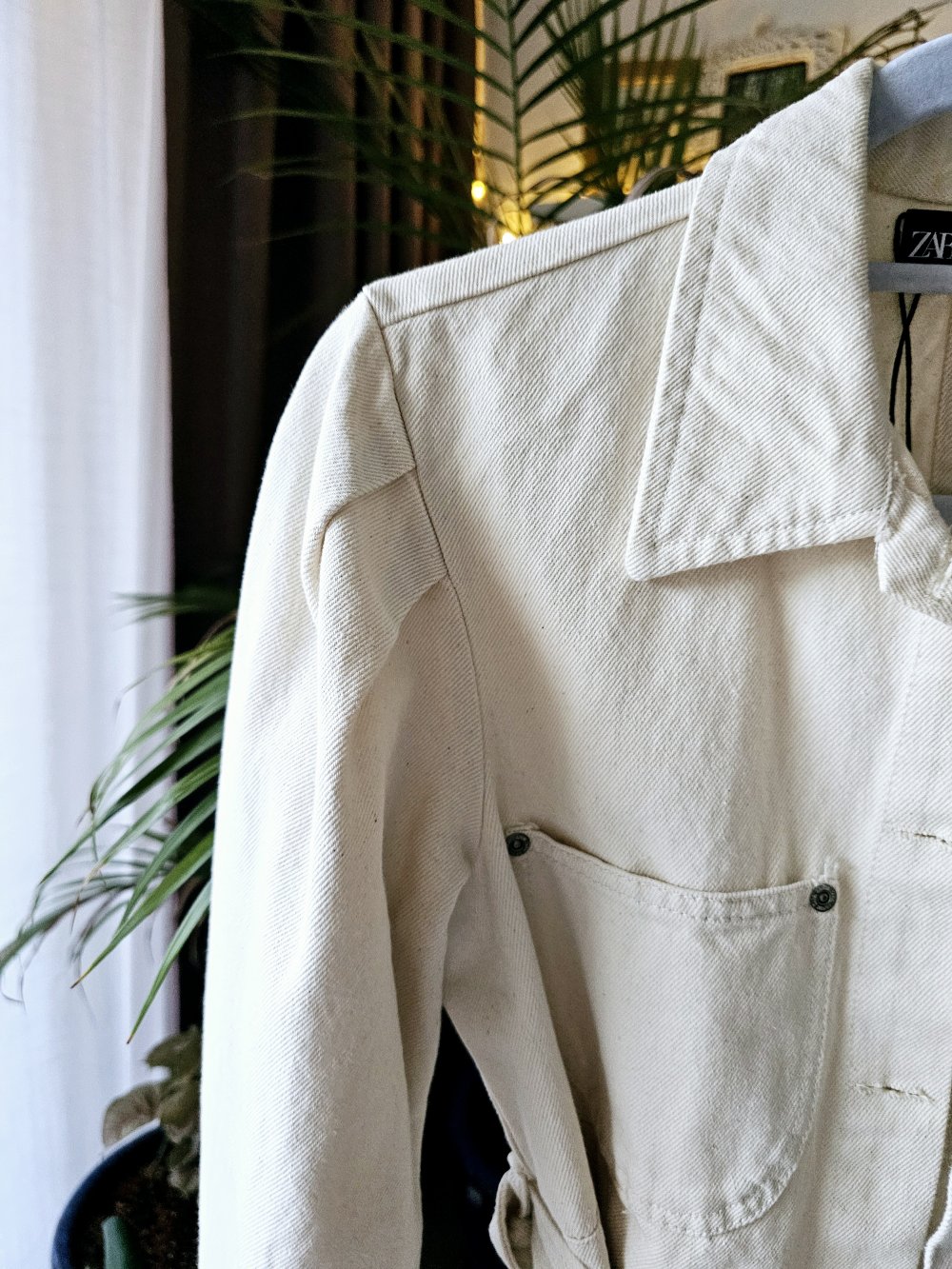 Zara Jeans Jacke Hemd Damen Größe XS top Zustand 