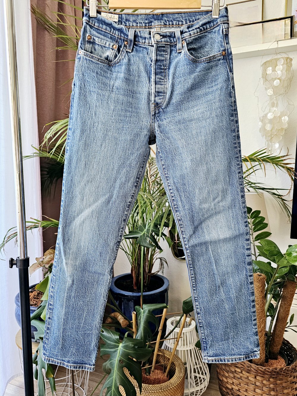 Levi's Jeans Hose Damen 501 Größe W28 L28 sehr guter Zustand