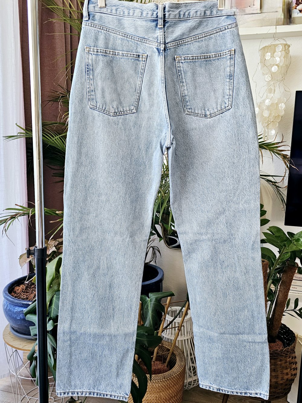 Zara Jeans Hose weit Bein Größe 38 sehr guter Zustand
