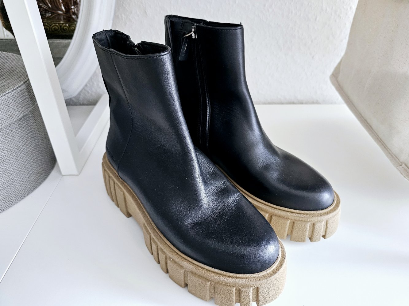 Marc O'Polo Stiefel Stiefeletten Leder Größe 39 neu