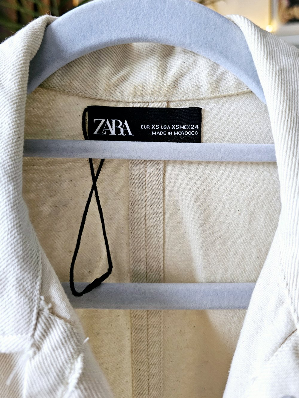 Zara Jeans Jacke Hemd Damen Größe XS top Zustand 
