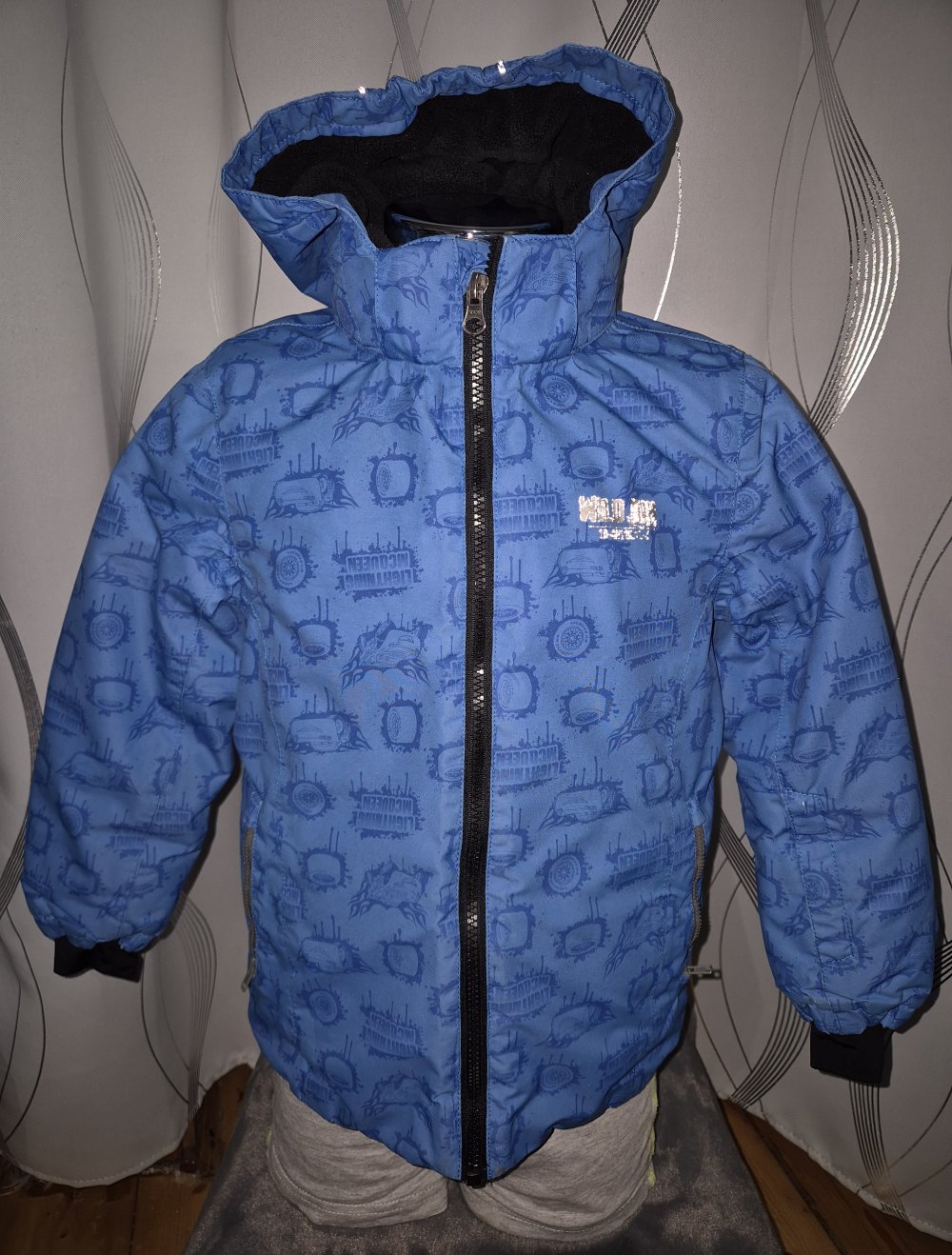 blaue Winterjacke Gr. 98/104
