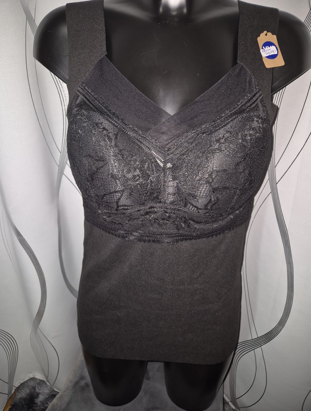 schwarzes Thermo BH Hemdchen neu XXL 42-46 c