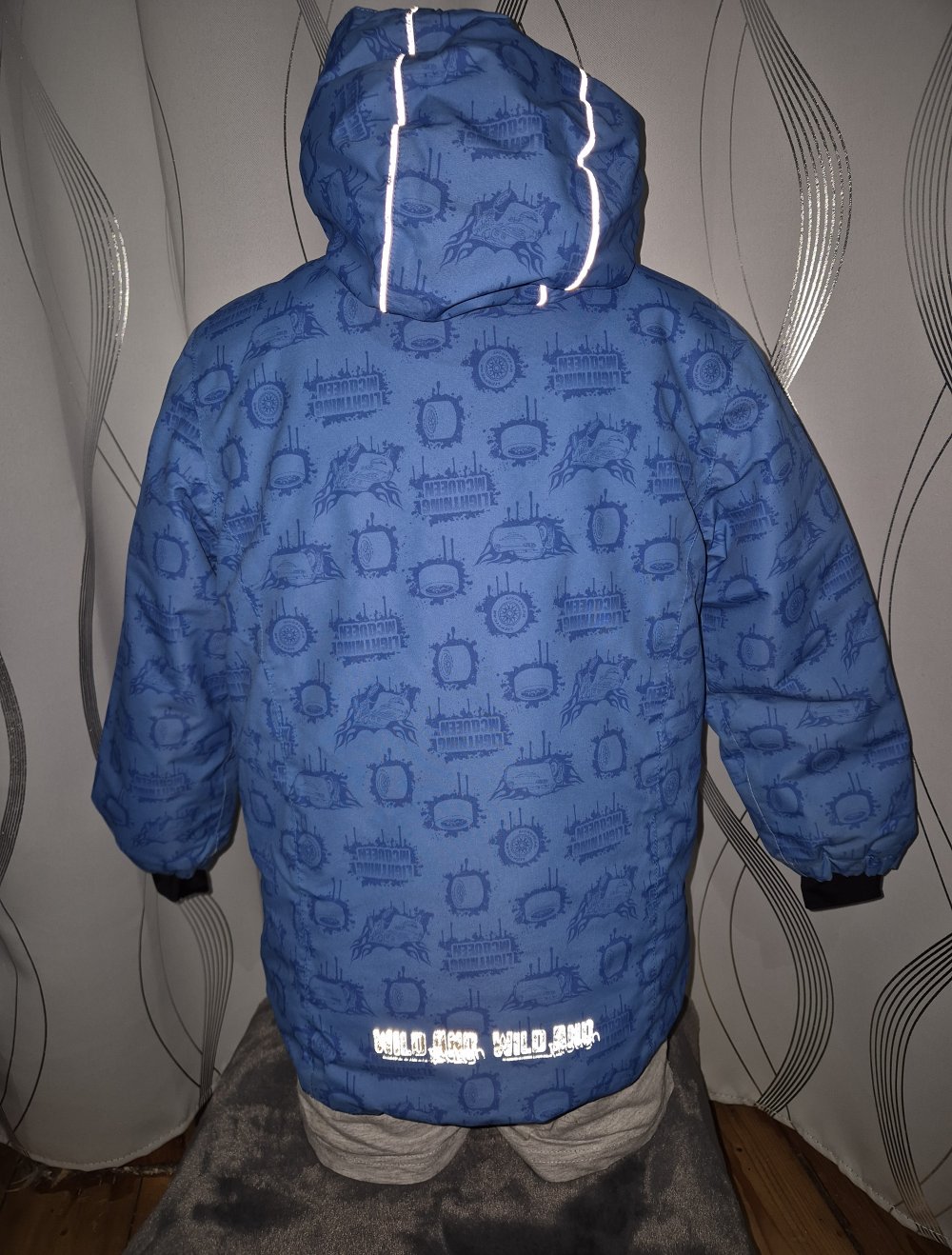 blaue Winterjacke Gr. 98/104