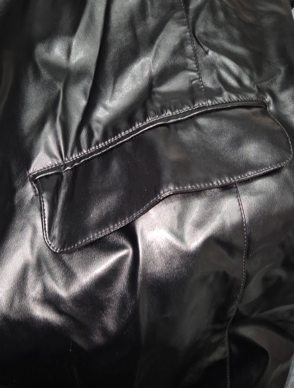 Lederimitat Mantel onesize Gr. 38-44/46