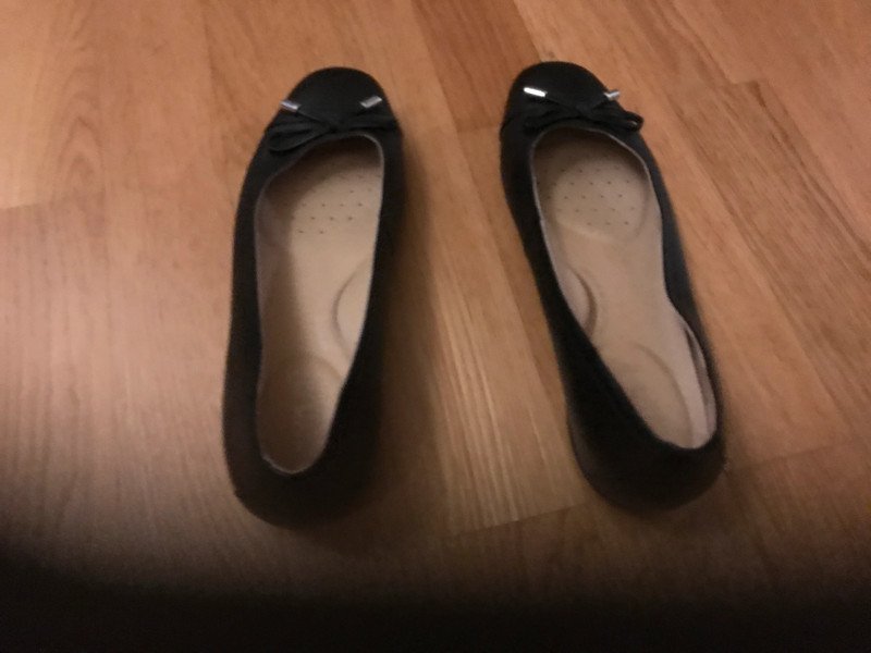 Geox Damen Ballerinas – Schwarz – Größe 40 – Echtes Leder – Kaum getragen