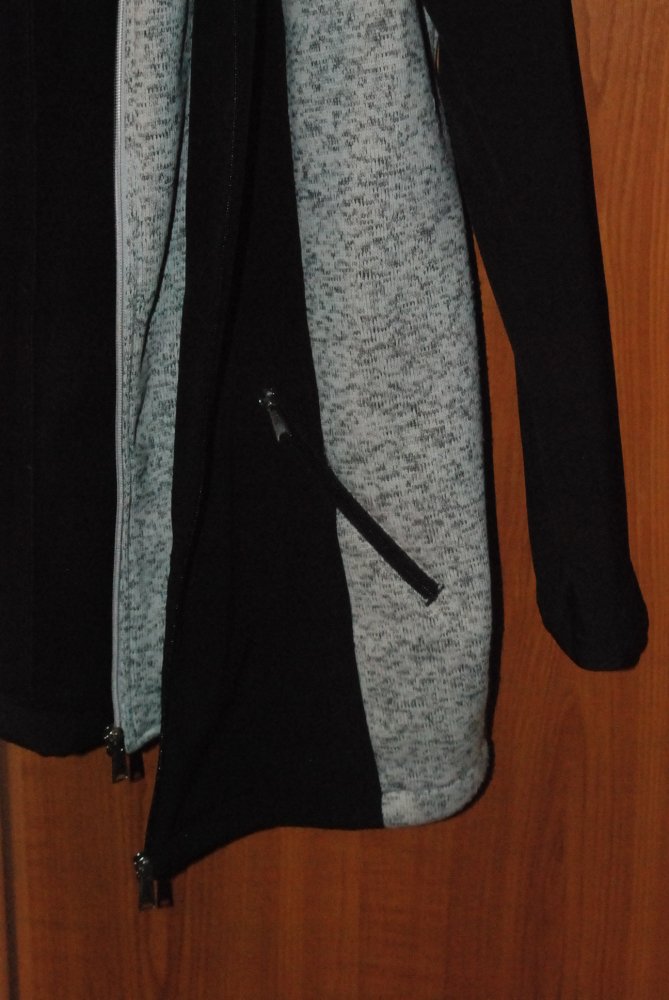 Übergangsjacke im Lagenlook