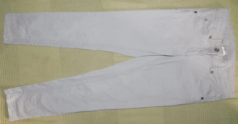 Gr.140 Hose Baumwolle hellgrau