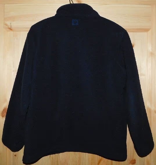 Gr.152 Fleece-Jacke Unterziehjacke Cardigan dunkelblau