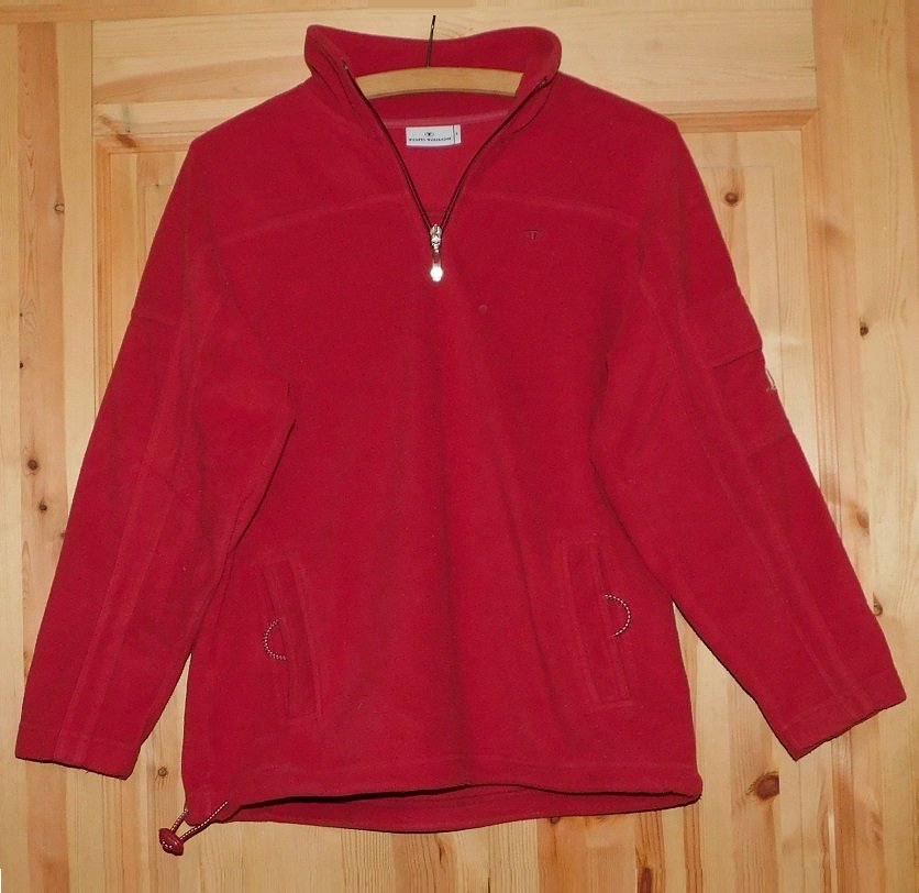 Gr.M Fleecepullover Winterpulli rot warm - Tom Tailor auch für Jungs Gr.158
