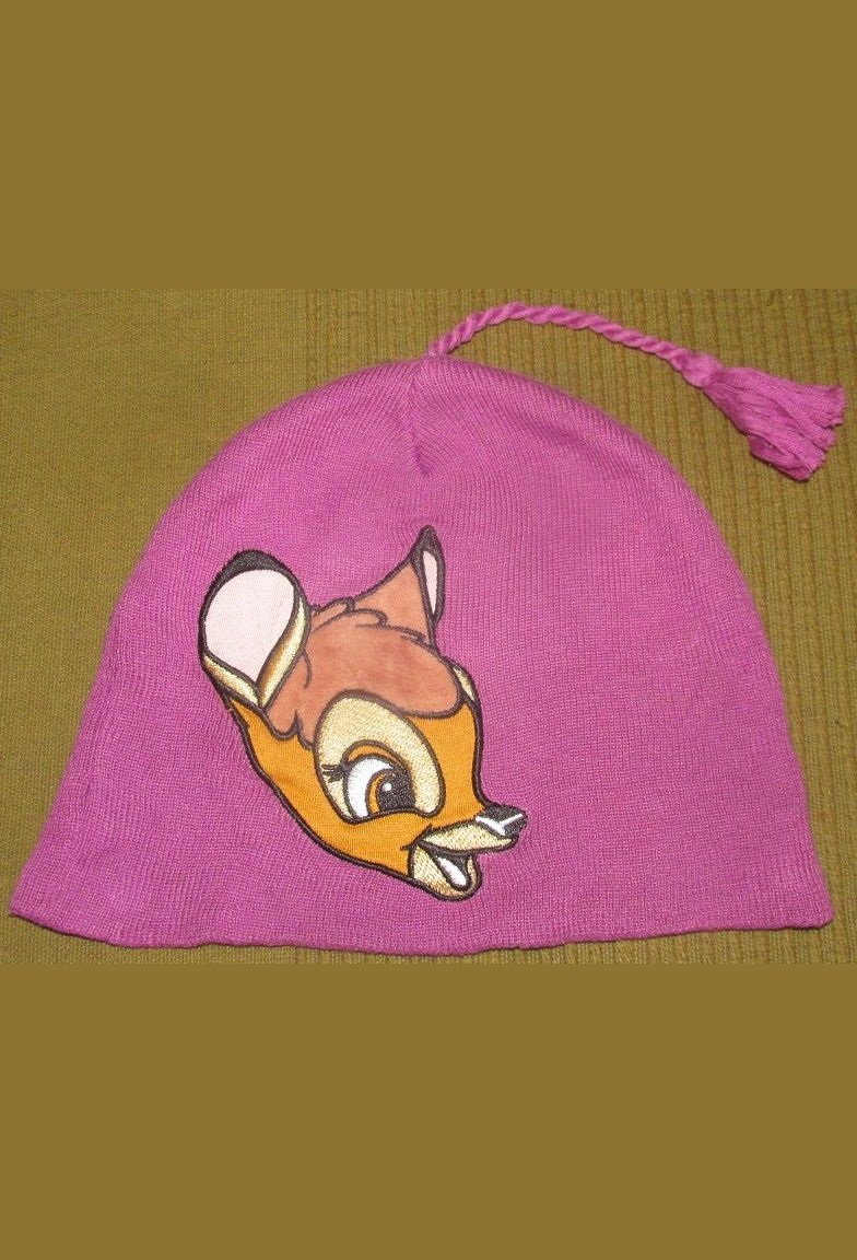 KU 46 cm / ca. Gr.98-110 Wintermütze Mütze Bommelmütze pink - Bambi - H&M