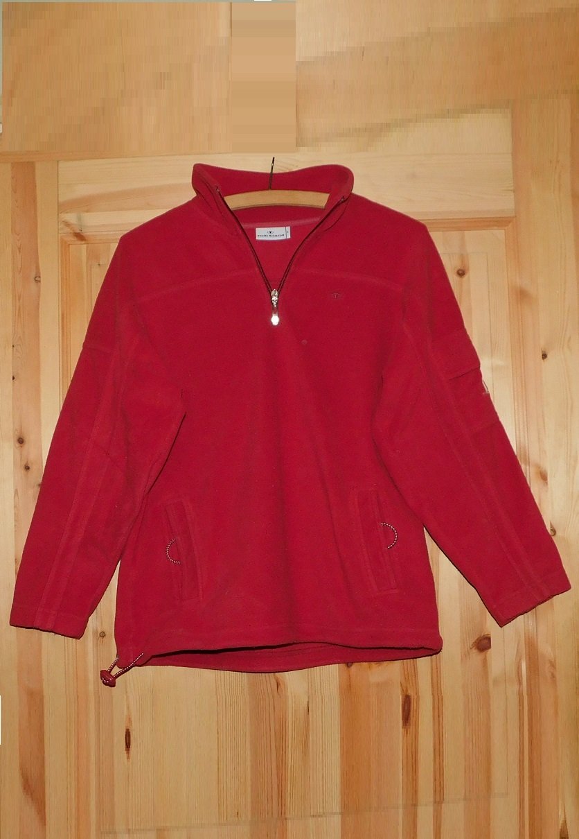 Gr.M Fleecepullover Winterpulli rot warm - Tom Tailor auch für Jungs Gr.158