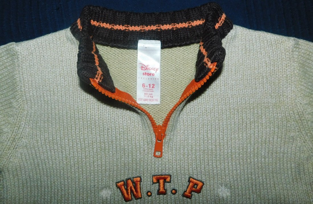 Gr.80-86 Strickpulli hellbraun (beige) Winnie Pooh - Disney Store