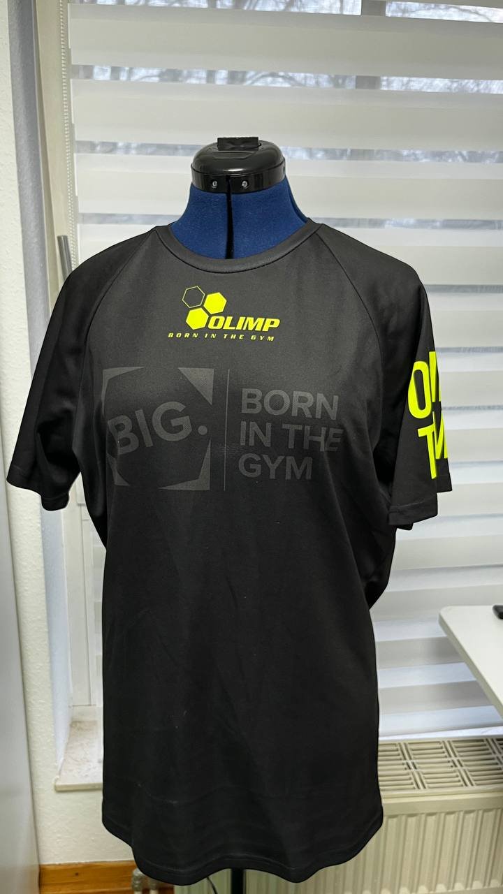 Sport-Shirt (Born in the Gym, Größe XL, Dri-Fit)