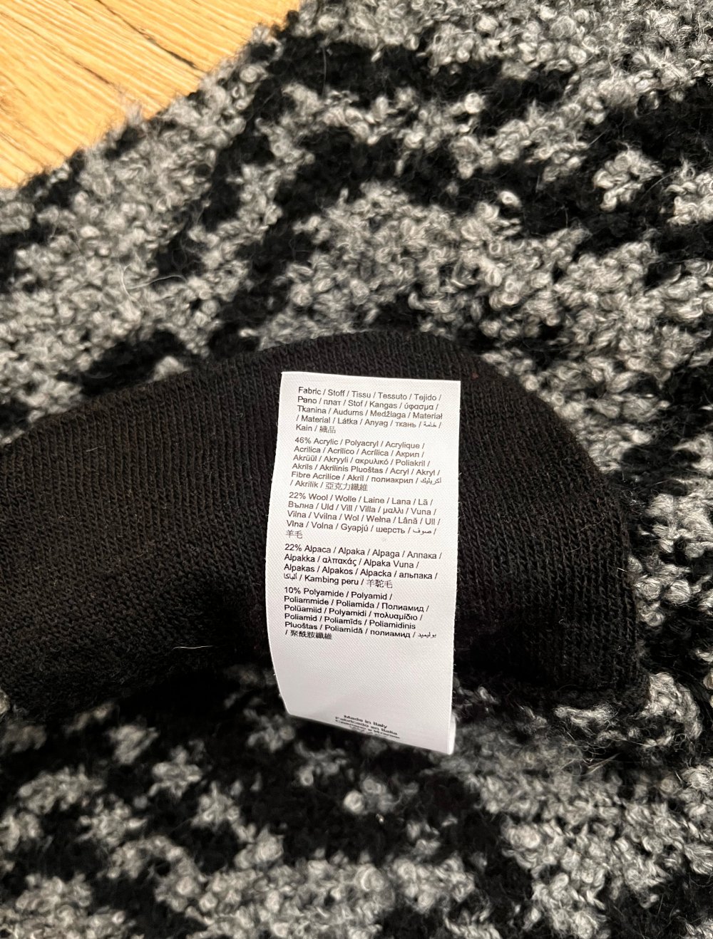Strickjacke, Überwurf