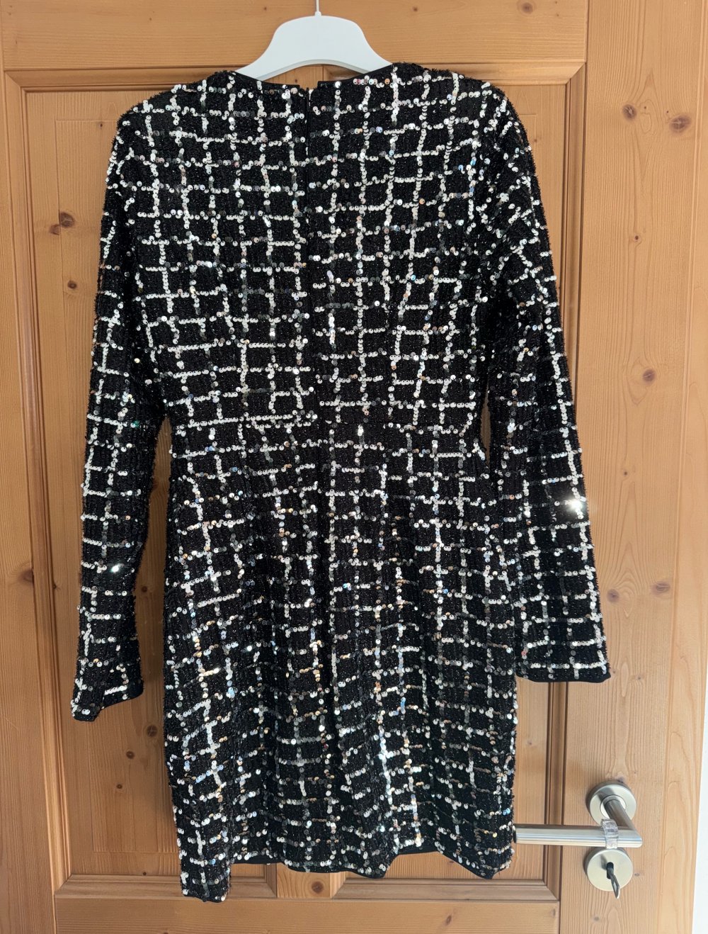 Pailettenkleid Glitzer Damen Silvester Gr. S