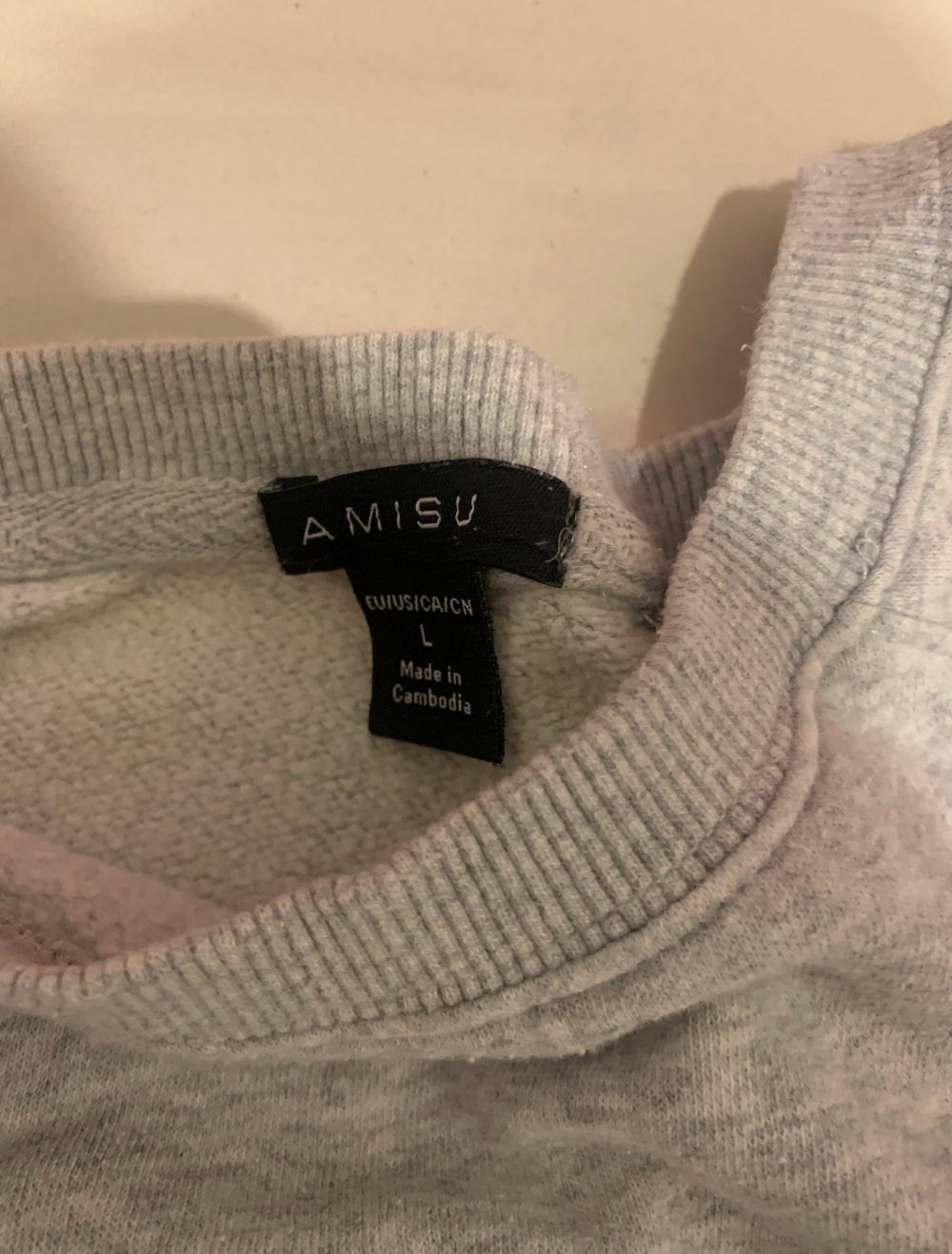 graues Sweatshirt
