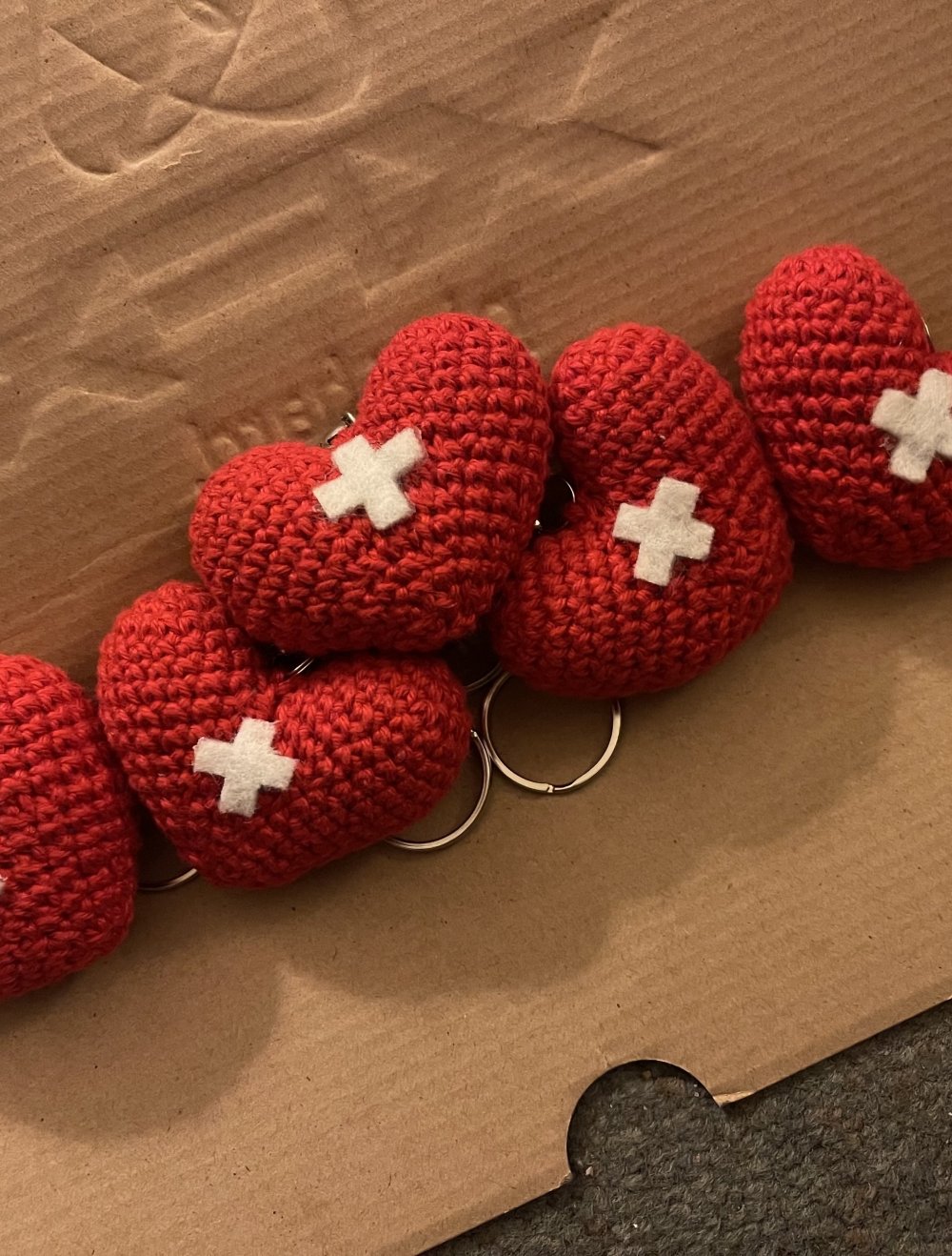 Schlüsselanhänger Herz Flagge Schweiz