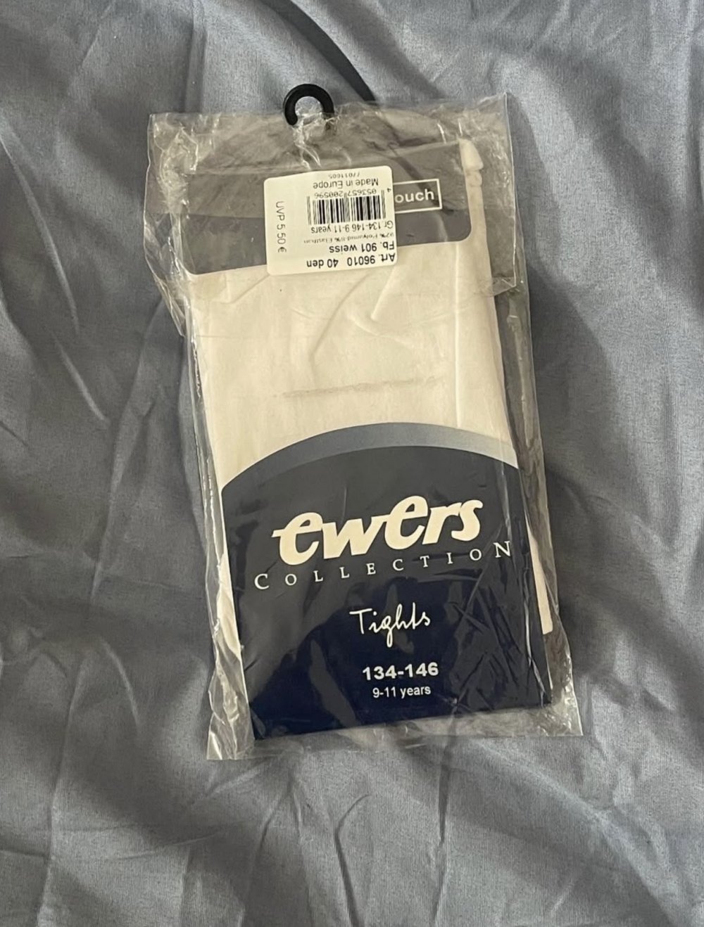 Kinder Strumpfhose 134/146 Weiss  40 den