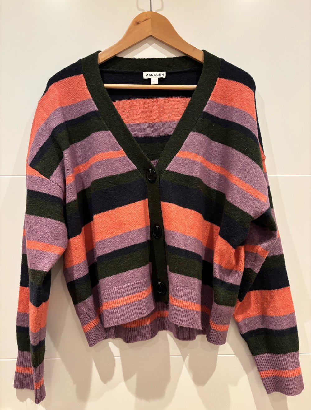 Strickjacke bunt Manguun Größe L neu