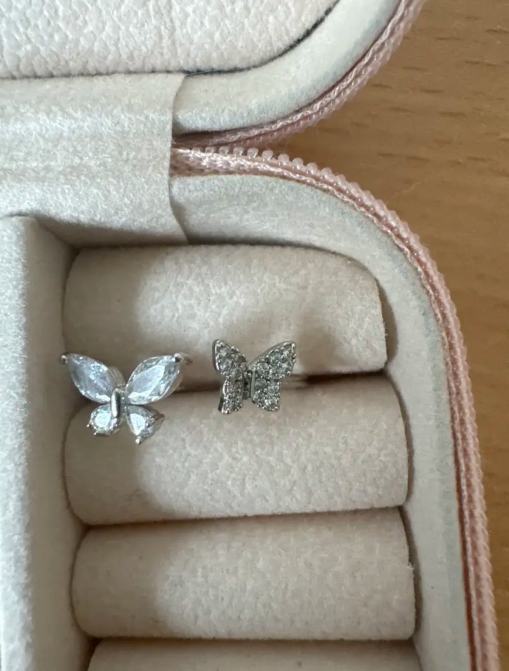 ♥️Zauberhafter Schmetterlingsring♥️Softer Ring funkelt *NEU