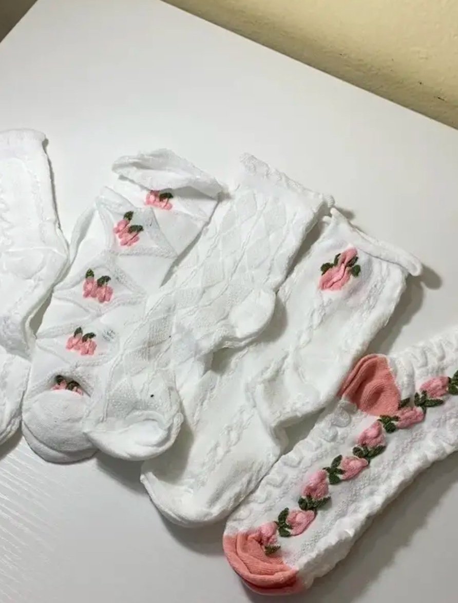 ♥️5x Hochwertige niedliche Kuschelsocken - strahlend Weiß♥️NEU