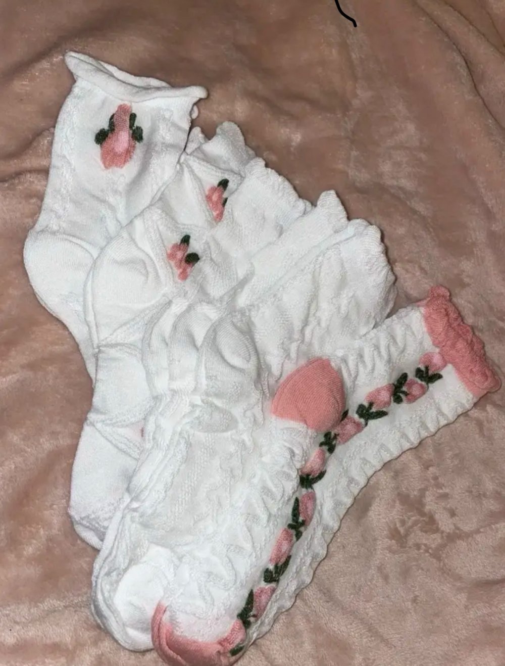 ♥️5x Hochwertige niedliche Kuschelsocken - strahlend Weiß♥️NEU