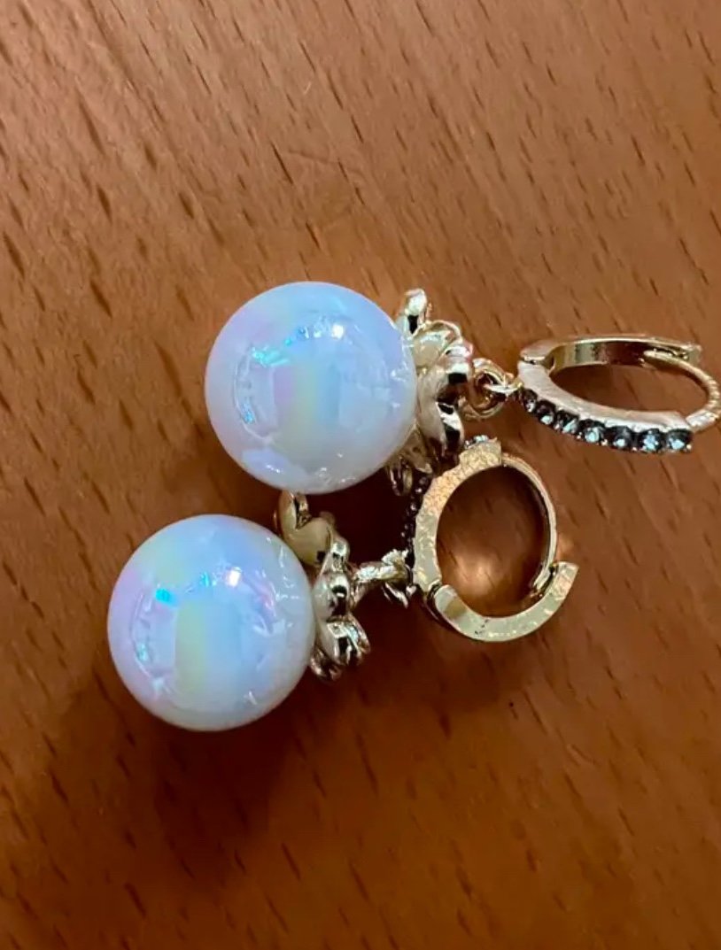 ♥️Hochwertige Ohrringe, Perlen in Luxus-Stil - blumig-golden♥️NEU