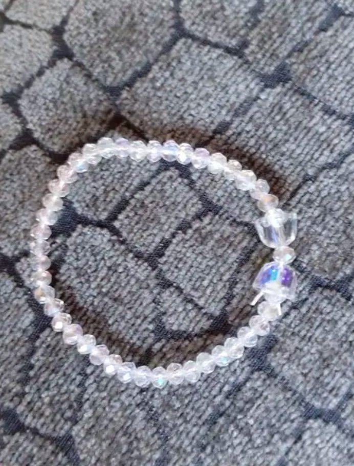 ♥️Glänzend elegantes Glasperlenarmband - farbiges Armkette♥️ *NEU