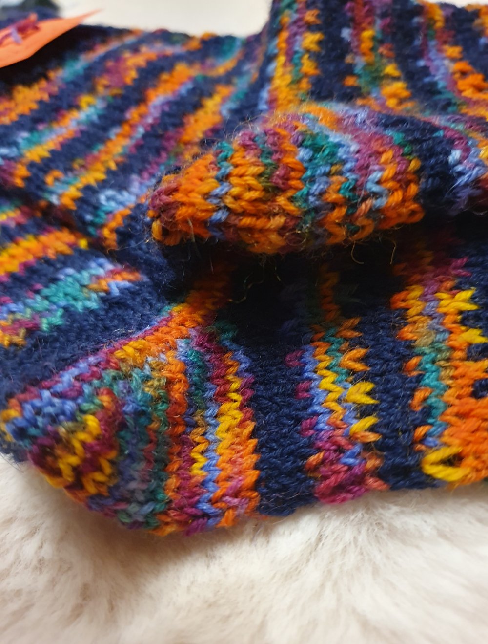 Handgestrickte Socken