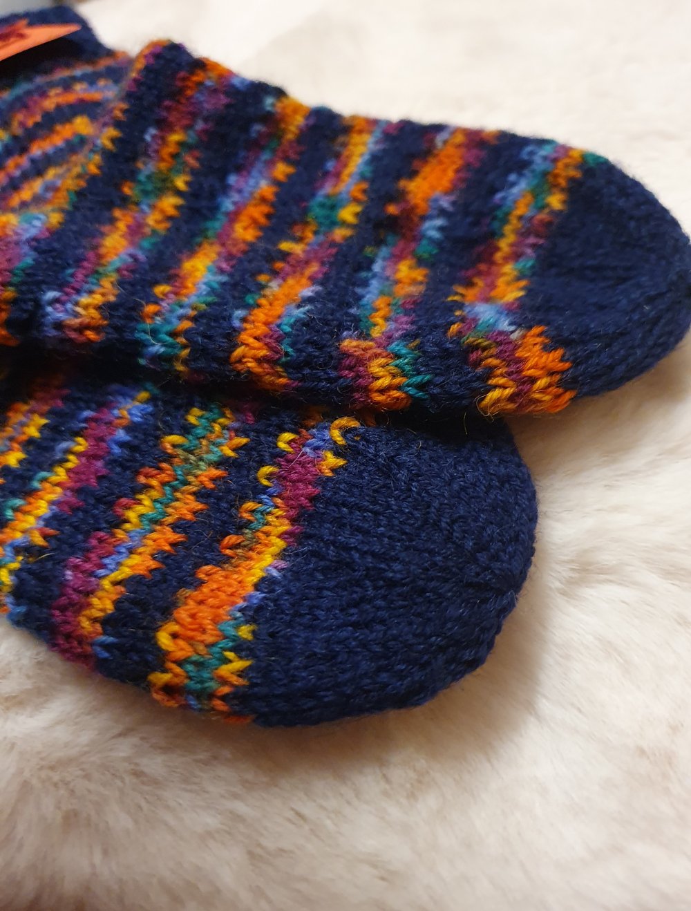 Handgestrickte Socken