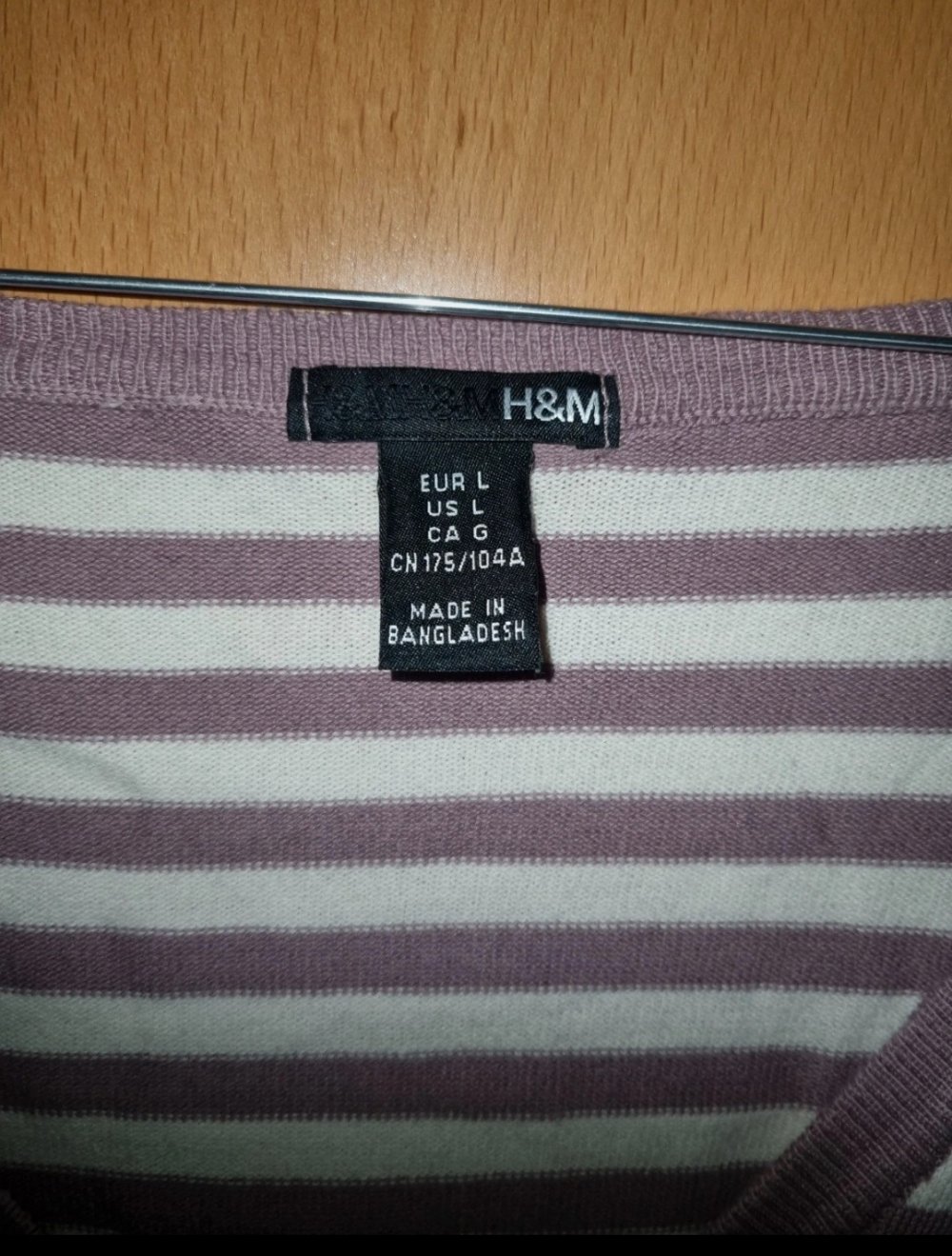 Gestreifte Strickjacke in L von H&M