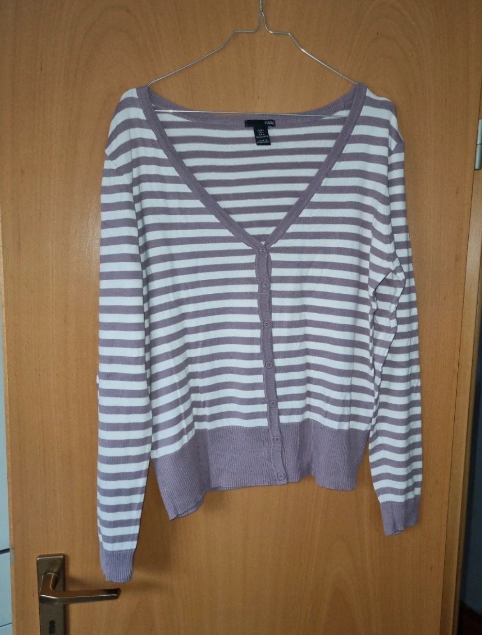 Gestreifte Strickjacke in L von H&M