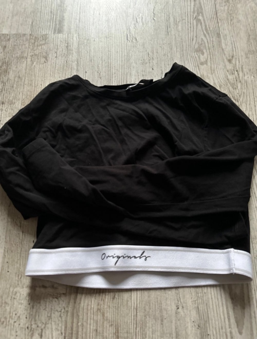 bauchfreies langarm shirt