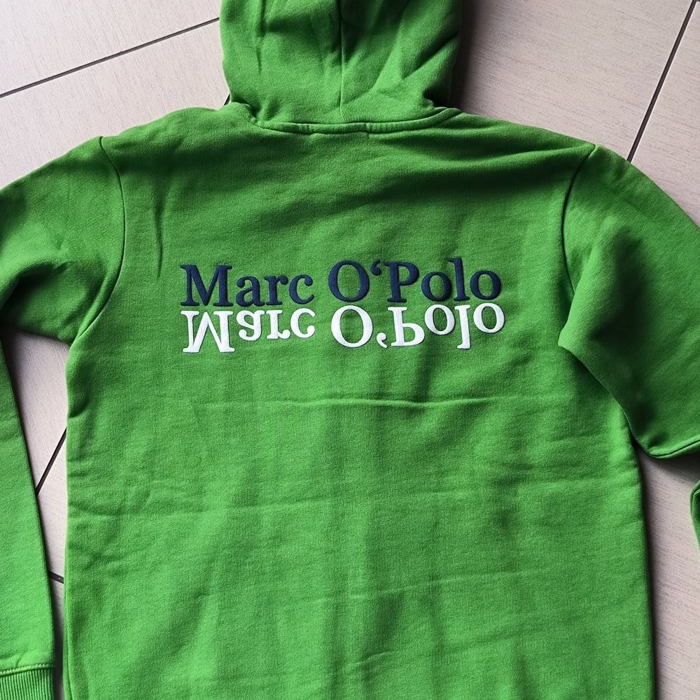 Jacke - Sweatjacke - Größe 140 - von Marc O´Polo - top Zustand - grün / blau / weiß