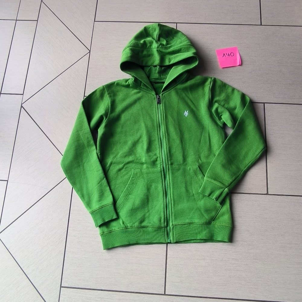 Jacke - Sweatjacke - Größe 140 - von Marc O´Polo - top Zustand - grün / blau / weiß