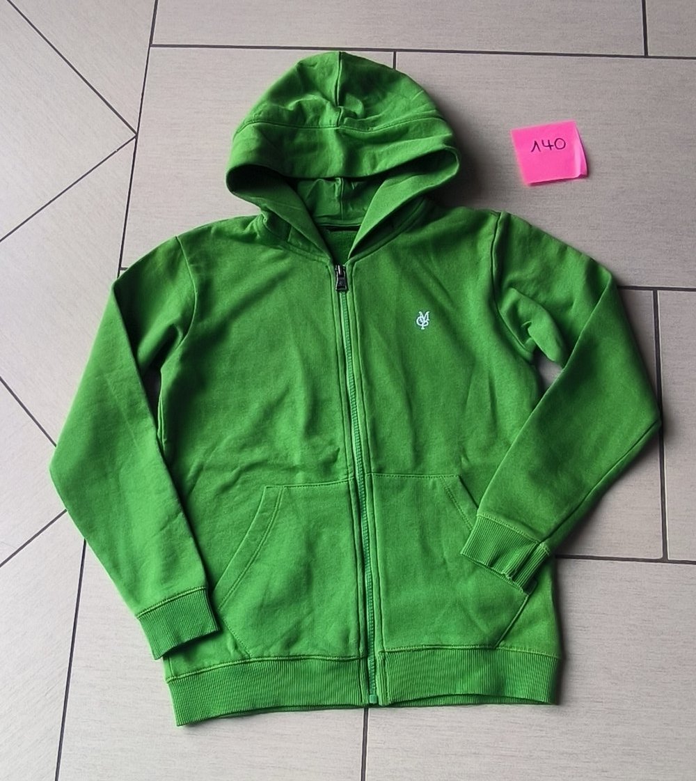 Jacke - Sweatjacke - Größe 140 - von Marc O´Polo - top Zustand - grün / blau / weiß