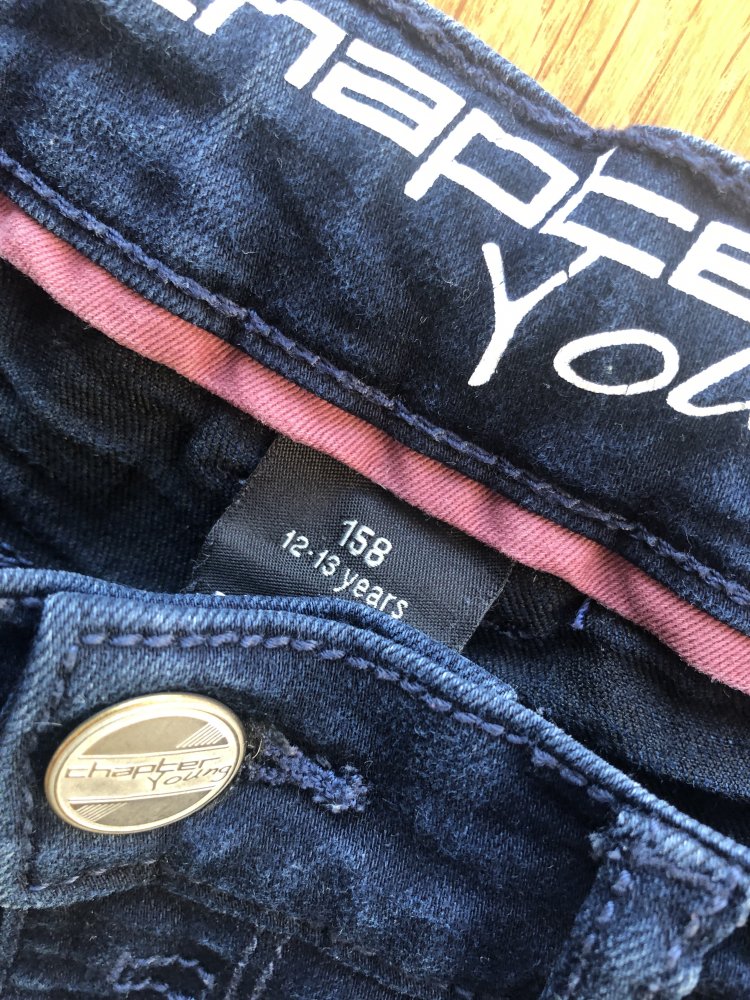 Jeans Grösse 158 unisex & top von Chapter