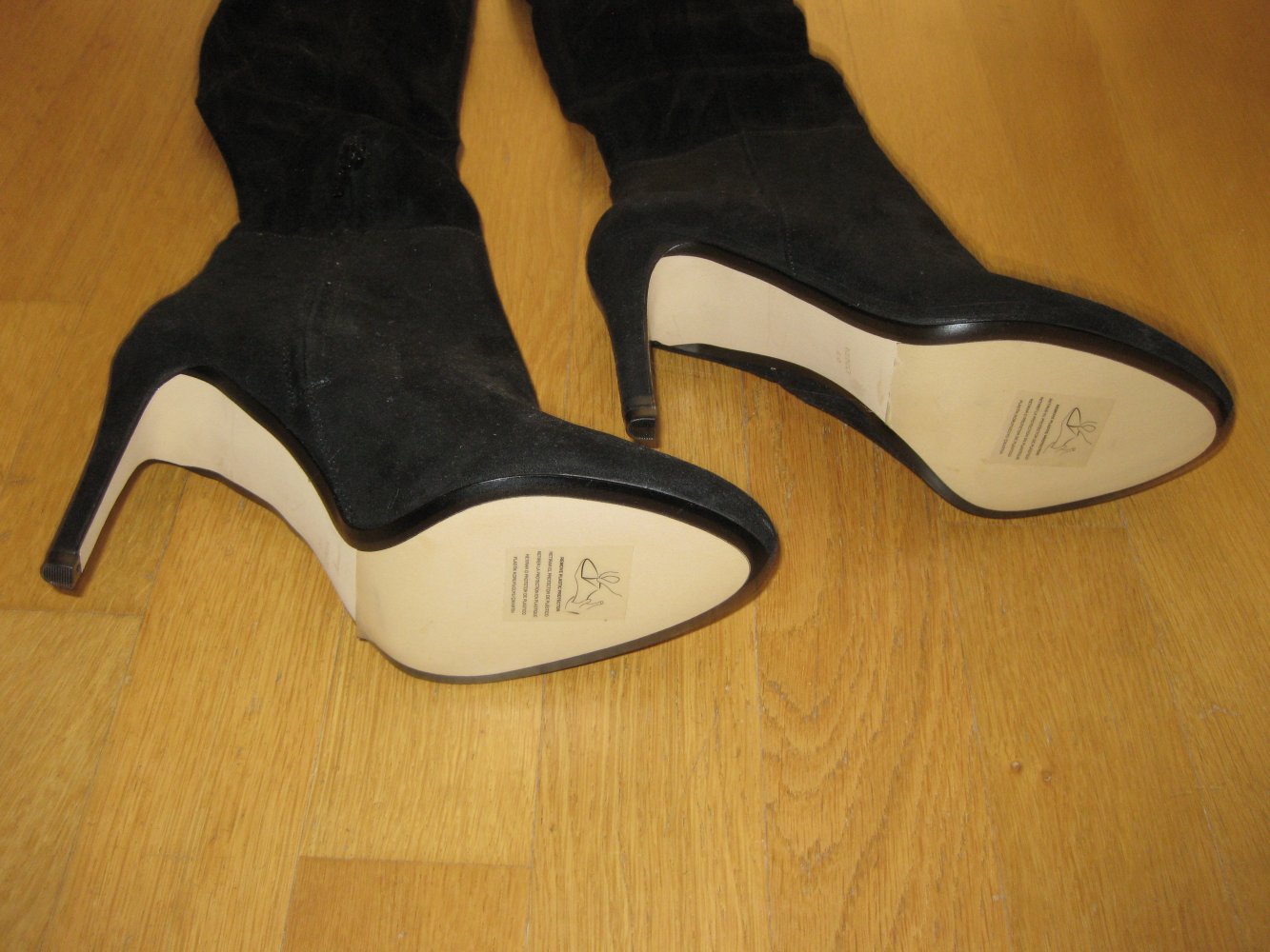 Mango MNG Overknees Stiletto schwarz Stretch 40