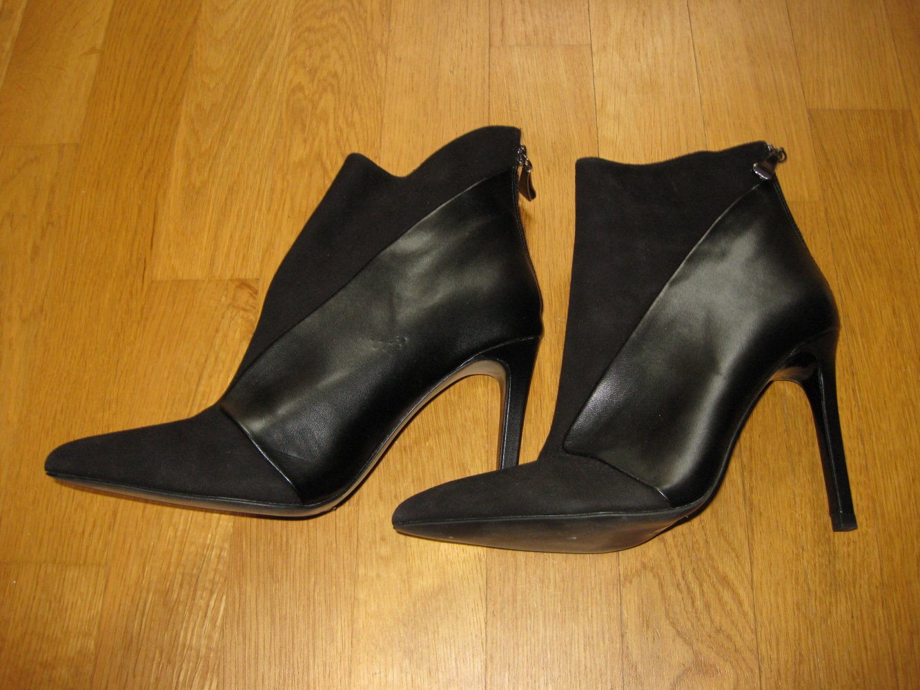 spitze Zara Stiefeletten schwarz 40